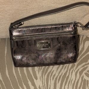 Michael Kors Metallic Wristlet